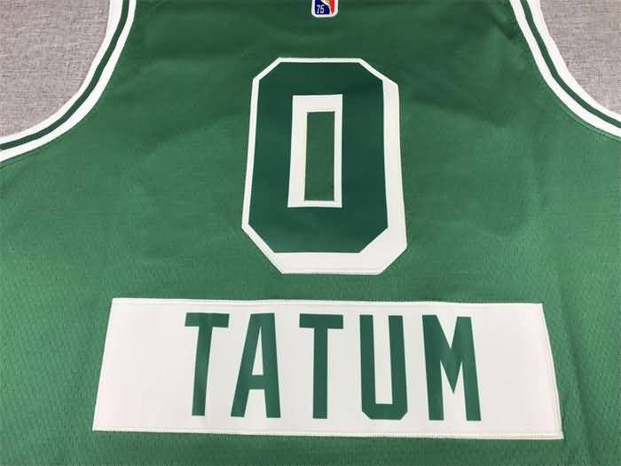 Boston Celtics 21/22 Green #0 TATUM City Basketball Jersey (Stitched)