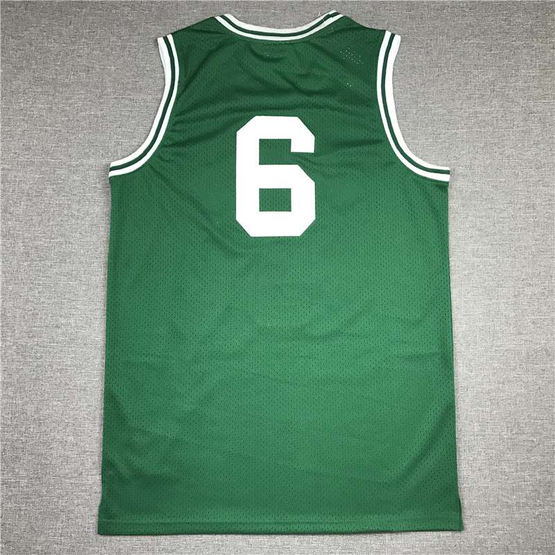 Boston Celtics 1962/63 Green #6 Classics Basketball Jersey (Stitched)