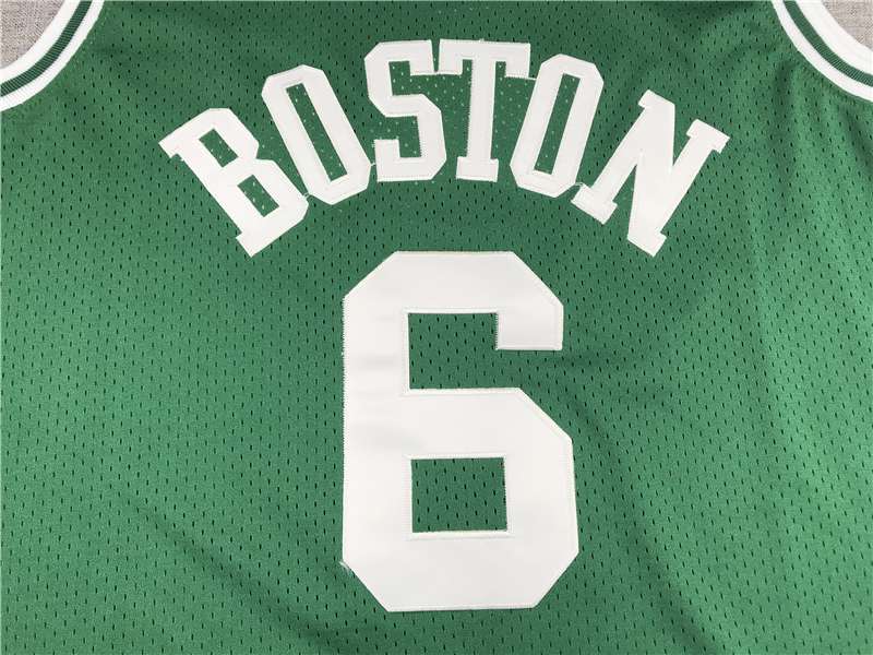 Boston Celtics 1962/63 Green #6 Classics Basketball Jersey (Stitched)