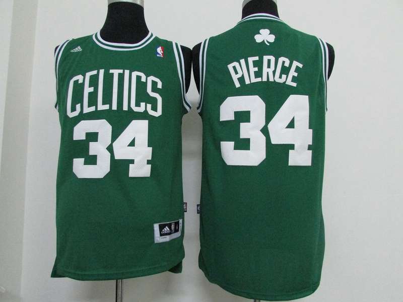 Boston Celtics Green #34 PIERCE Classics Basketball Jersey (Stitched)