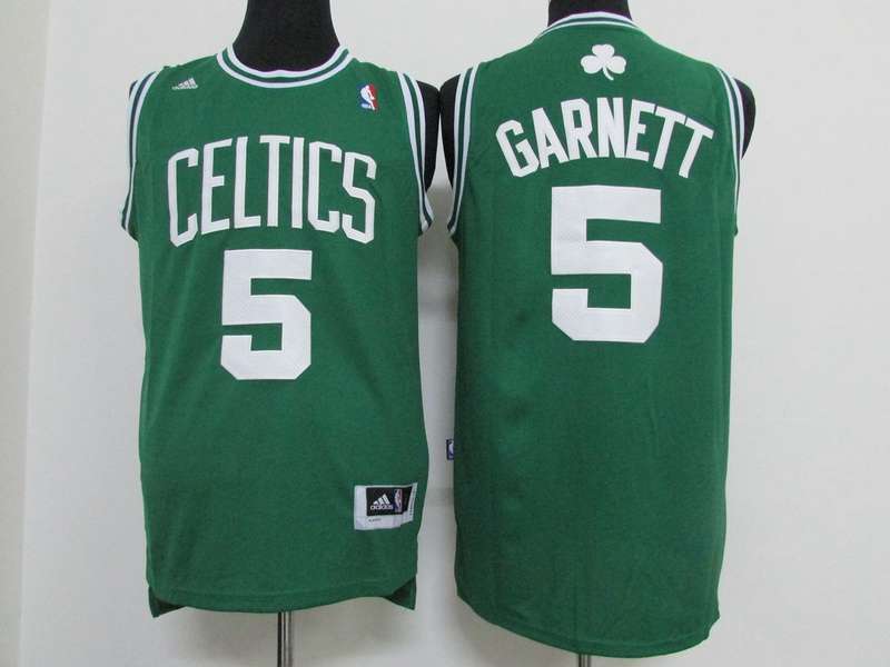 Boston Celtics Green #5 GARNETT Classics Basketball Jersey (Stitched)