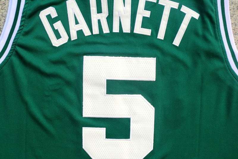 Boston Celtics Green #5 GARNETT Classics Basketball Jersey (Stitched)