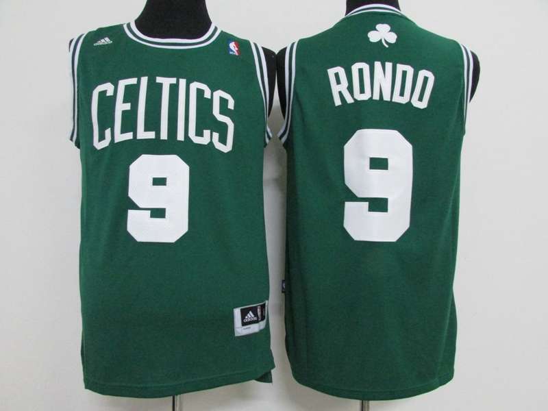Boston Celtics Green #9 RONDO Classics Basketball Jersey (Stitched)