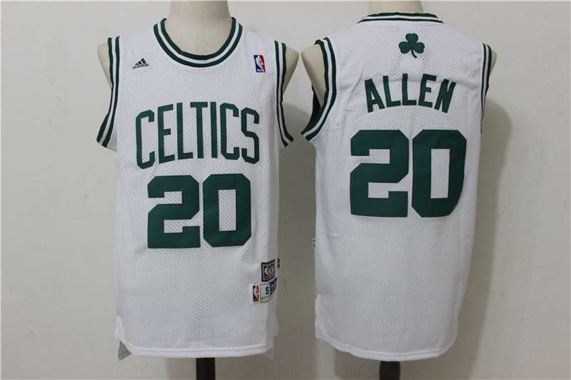 Boston Celtics White #20 ALLEN Classics Basketball Jersey (Stitched)