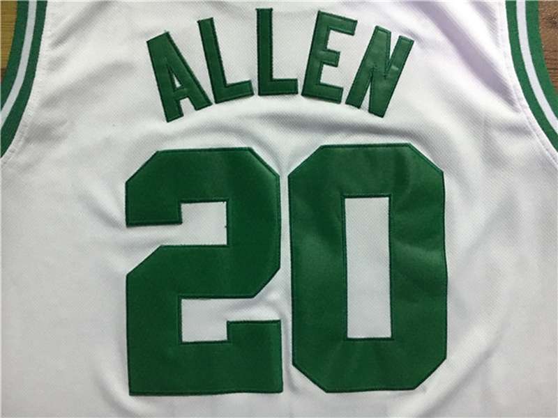 Boston Celtics White #20 ALLEN Classics Basketball Jersey (Stitched)