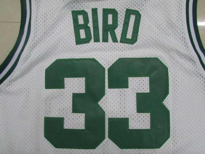 Boston Celtics White #33 BIRD Classics Basketball Jersey (Stitched)