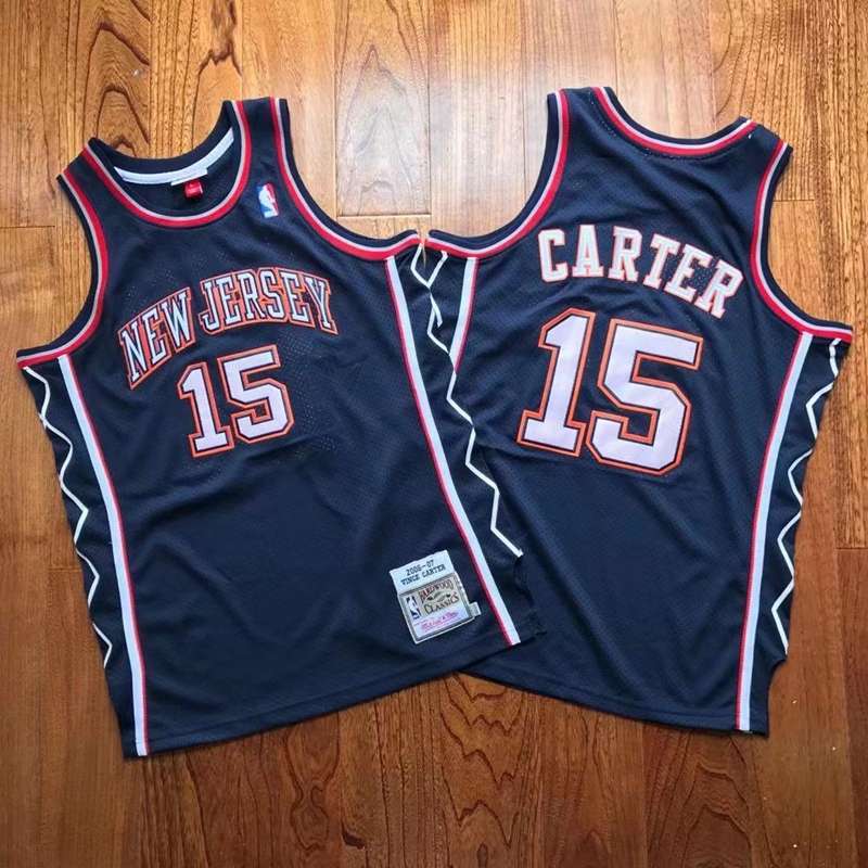 Brooklyn Nets 2006/07 Dark Blue #15 CARTER Classics Basketball Jersey (Closely Stitched)