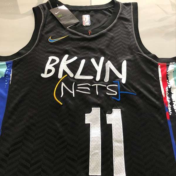 Brooklyn Nets 20/21 Black #11 IRVING City Basketball Jersey (Closely Stitched)