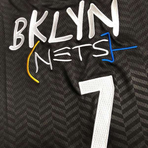 Brooklyn Nets 20/21 Black #7 DURANT City Basketball Jersey (Closely Stitched)