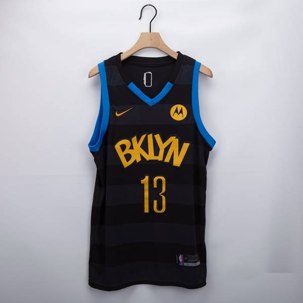 Brooklyn Nets 20/21 Black #13 HARDEN Basketball Jersey 03 (Stitched)