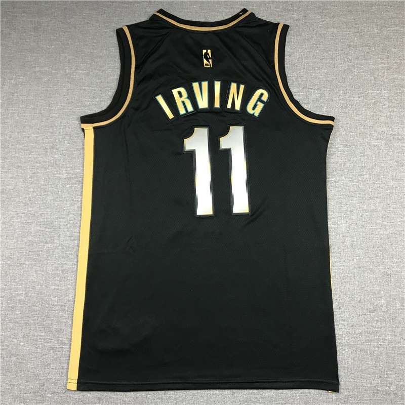 Brooklyn Nets 20/21 Black Gold #11 IRVING Basketball Jersey (Stitched)