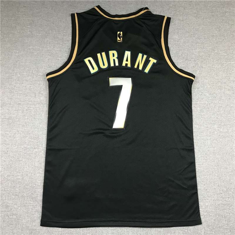 Brooklyn Nets 20/21 Black Gold #7 DURANT Basketball Jersey (Stitched)