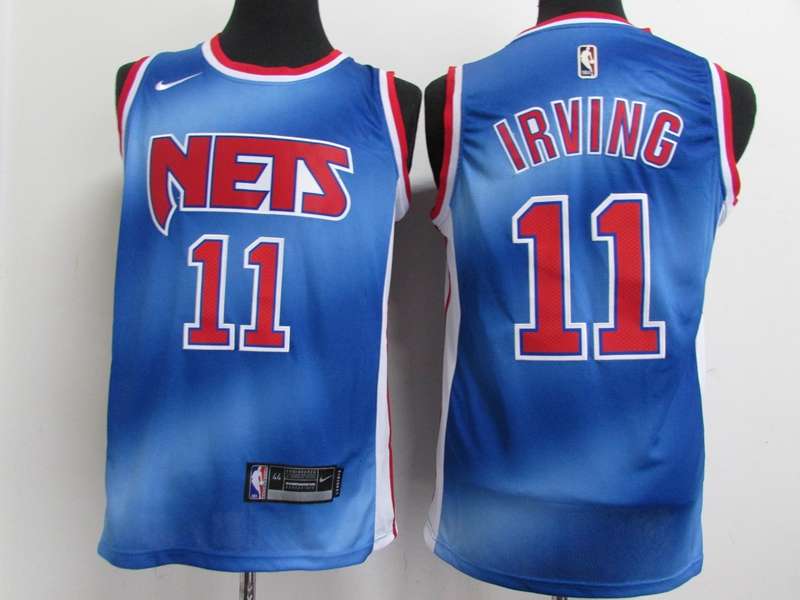 Brooklyn Nets 20/21 Blue #11 IRVING Basketball Jersey (Stitched)