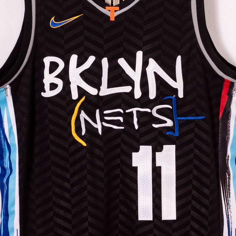 Brooklyn Nets 20/21 Black #11 IRVING City Basketball Jersey (Stitched)