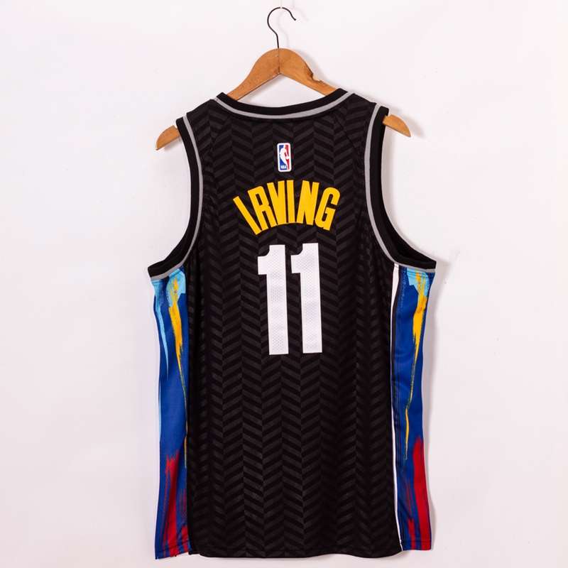 Brooklyn Nets 20/21 Black #11 IRVING City Basketball Jersey (Stitched)