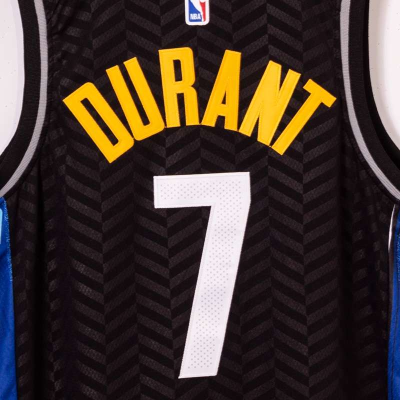 Brooklyn Nets 20/21 Black #7 DURANT City Basketball Jersey (Stitched)