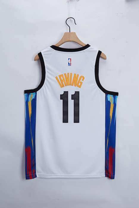 Brooklyn Nets 20/21 White #11 IRVING City Basketball Jersey (Stitched)