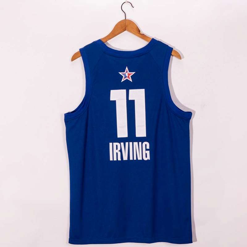 Brooklyn Nets 20/21 Blue #11 IRVING ALL-STAR Basketball Jersey (Stitched)