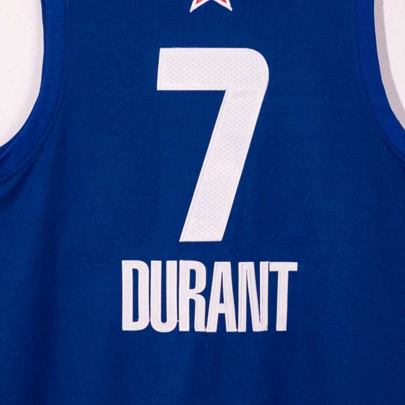 Brooklyn Nets 20/21 Blue #7 DURANT ALL-STAR Basketball Jersey (Stitched)