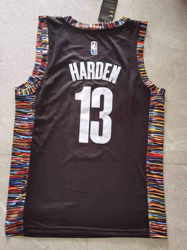 Brooklyn Nets 2020 Black #13 HARDEN City Basketball Jersey (Stitched)