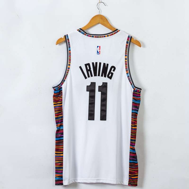 Brooklyn Nets 2020 White #11 IRVING City Basketball Jersey 03 (Stitched)