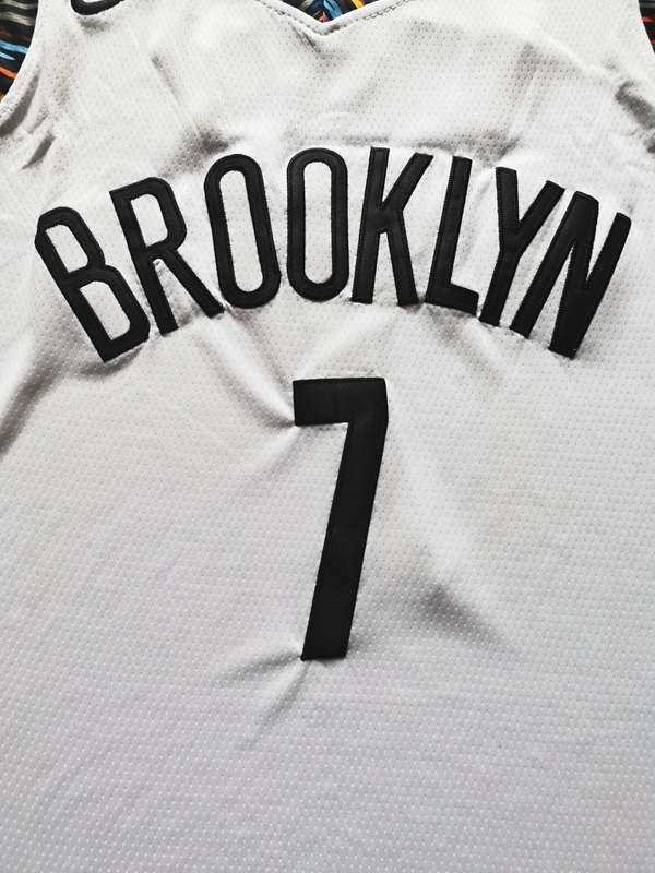 Brooklyn Nets 2020 White #7 DURANT City Basketball Jersey 02 (Stitched)