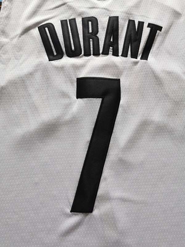 Brooklyn Nets 2020 White #7 DURANT City Basketball Jersey 02 (Stitched)