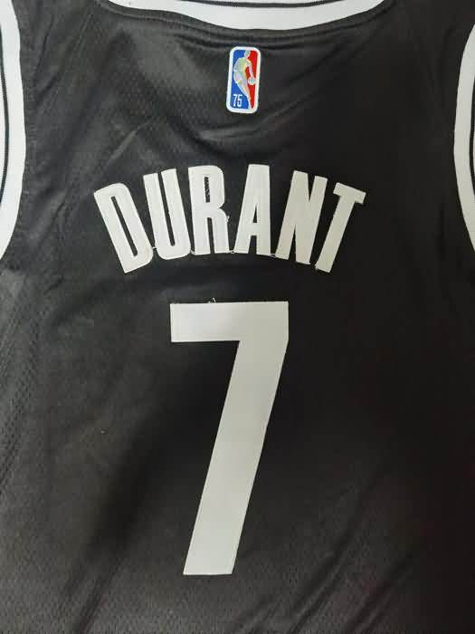 Brooklyn Nets 21/22 Black #7 DURANT Basketball Jersey (Stitched)