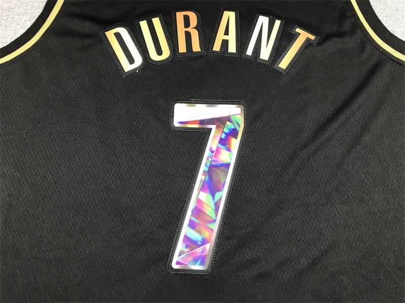 Brooklyn Nets 21/22 Black #7 DURANT Basketball Jersey 02 (Stitched)