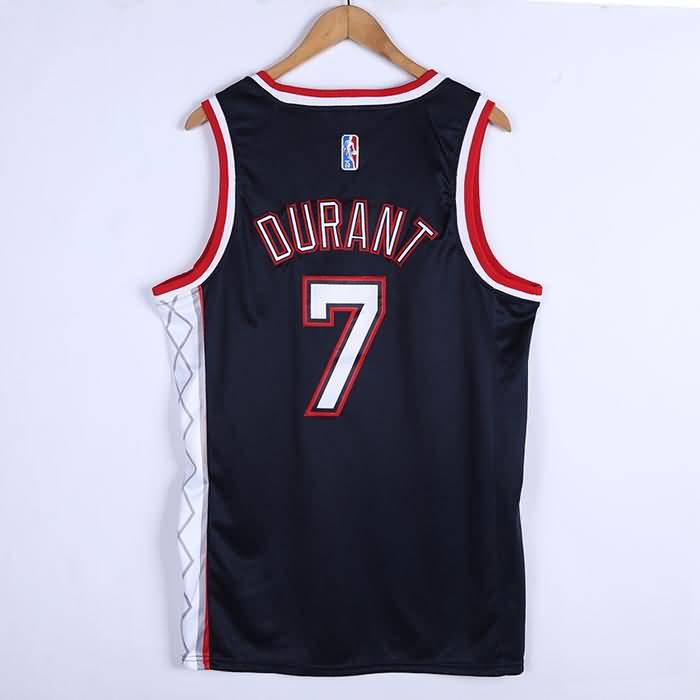 Brooklyn Nets 21/22 Dark Blue #7 DURANT City Basketball Jersey (Stitched)