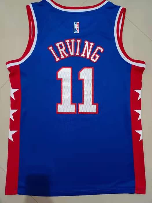 Brooklyn Nets Blue #11 IRVING Basketball Jersey (Stitched)