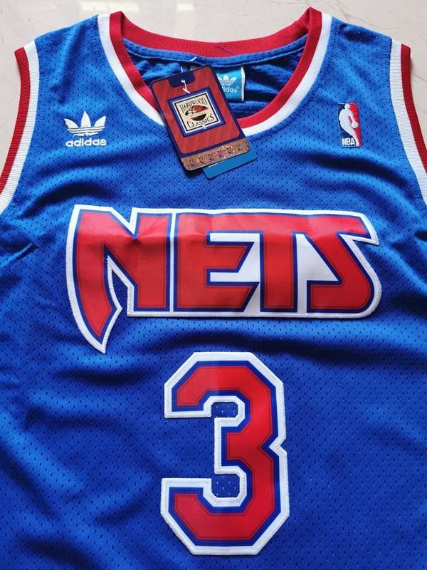 Brooklyn Nets Blue #3 PETROVIC Classics Basketball Jersey (Stitched)