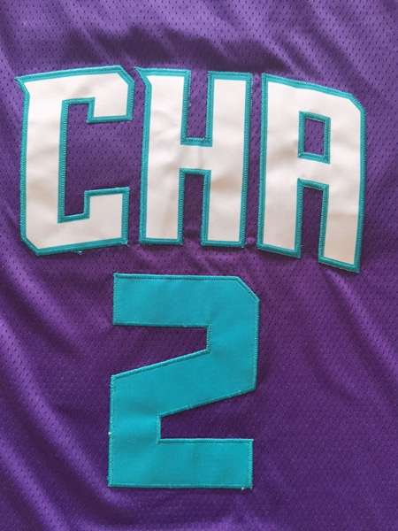 Charlotte Hornets 20/21 Purple #2 BALL AJ Basketball Jersey (Stitched)