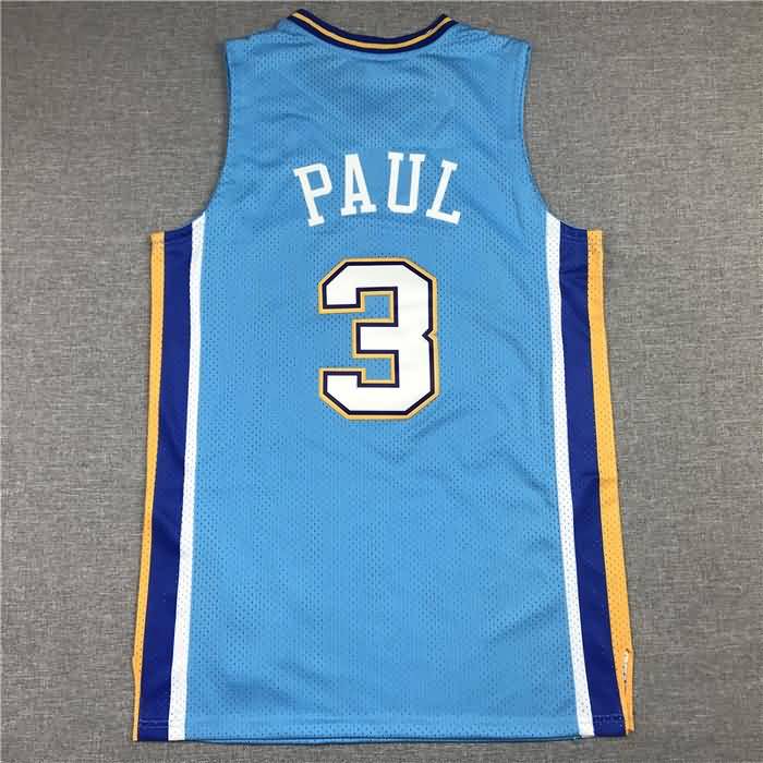 Charlotte Hornets 2005/06 Blue #3 PAUL Classics Basketball Jersey (Stitched)