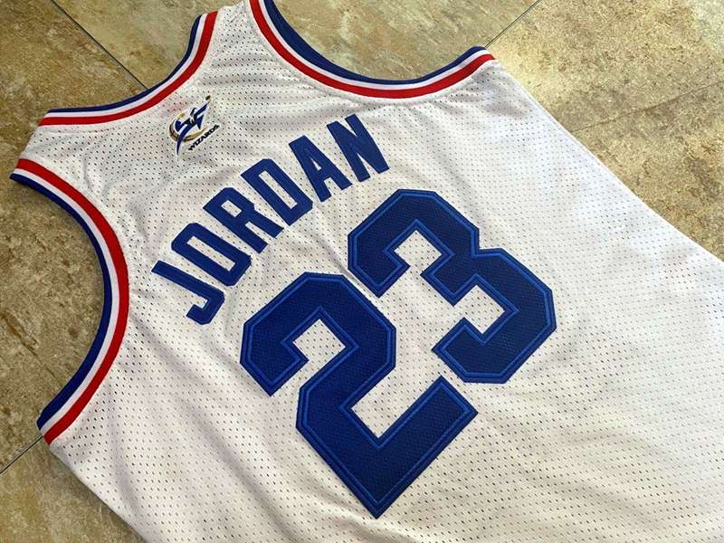 Chicago Bulls 2003 White #23 JORDAN ALL-STAR Classics Basketball Jersey (Closely Stitched)