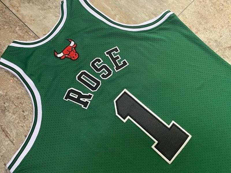 Chicago Bulls 2008/09 Green #1 ROSE Classics Basketball Jersey (Closely Stitched)