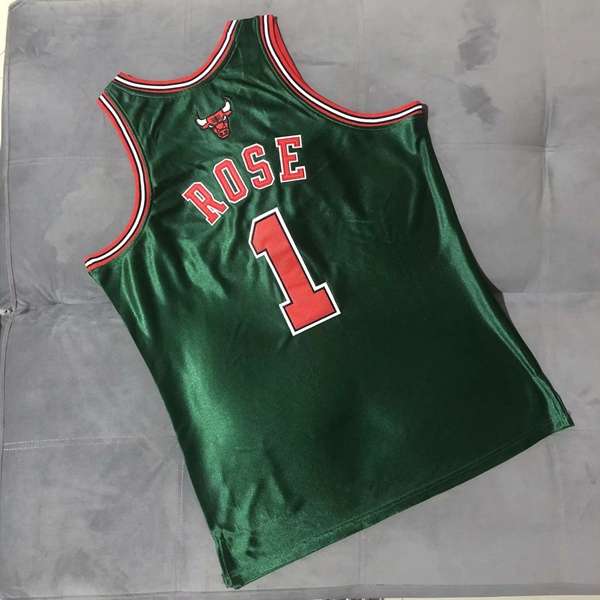 Chicago Bulls 2008/09 Green #1 ROSE Classics Basketball Jersey 02 (Closely Stitched)