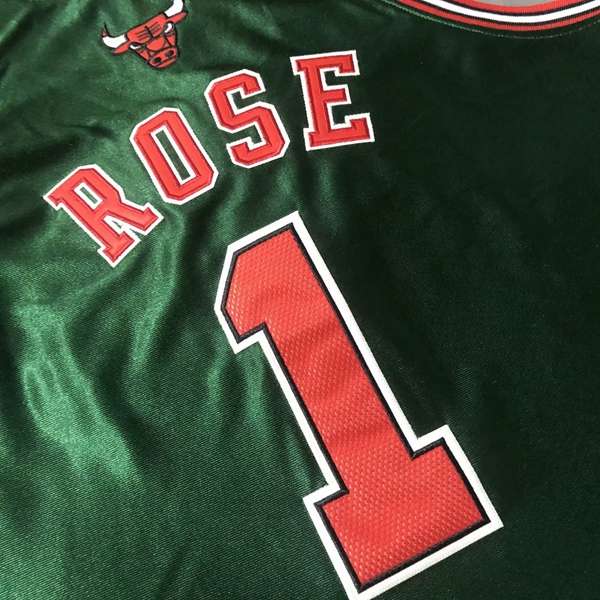 Chicago Bulls 2008/09 Green #1 ROSE Classics Basketball Jersey 02 (Closely Stitched)