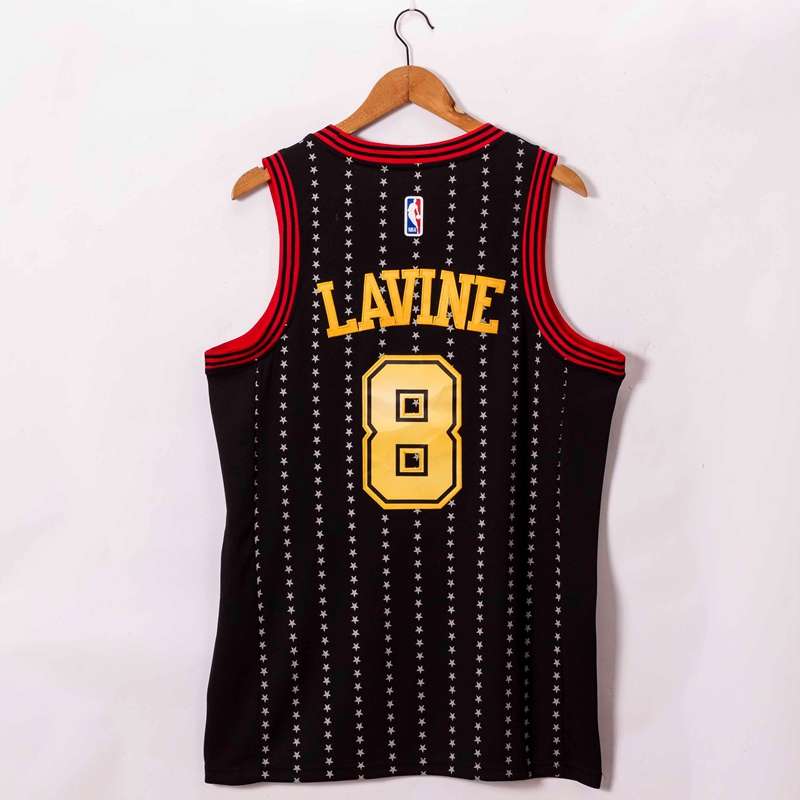 Chicago Bulls 20/21 Black #8 LAVINE AJ Basketball Jersey (Stitched)