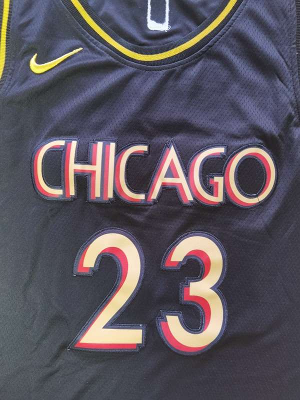 Chicago Bulls 20/21 Black #23 JORDAN City Basketball Jersey (Stitched)