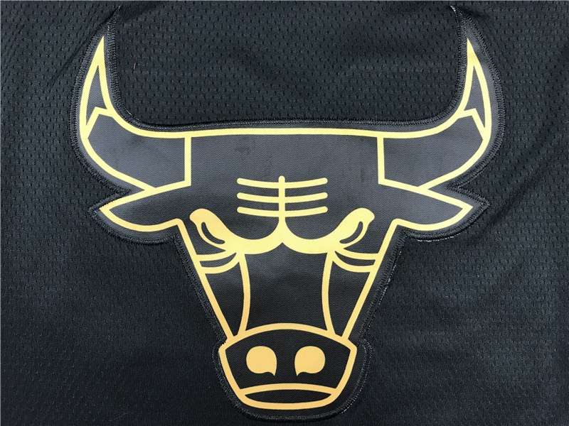 Chicago Bulls 2020 Black Gold #23 JORDAN Basketball Jersey (Stitched)