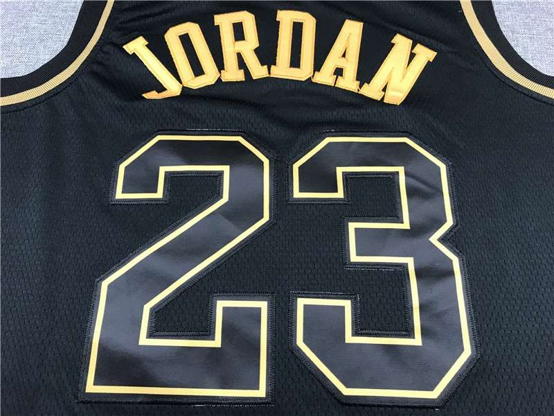 Chicago Bulls 2020 Black Gold #23 JORDAN Basketball Jersey (Stitched)