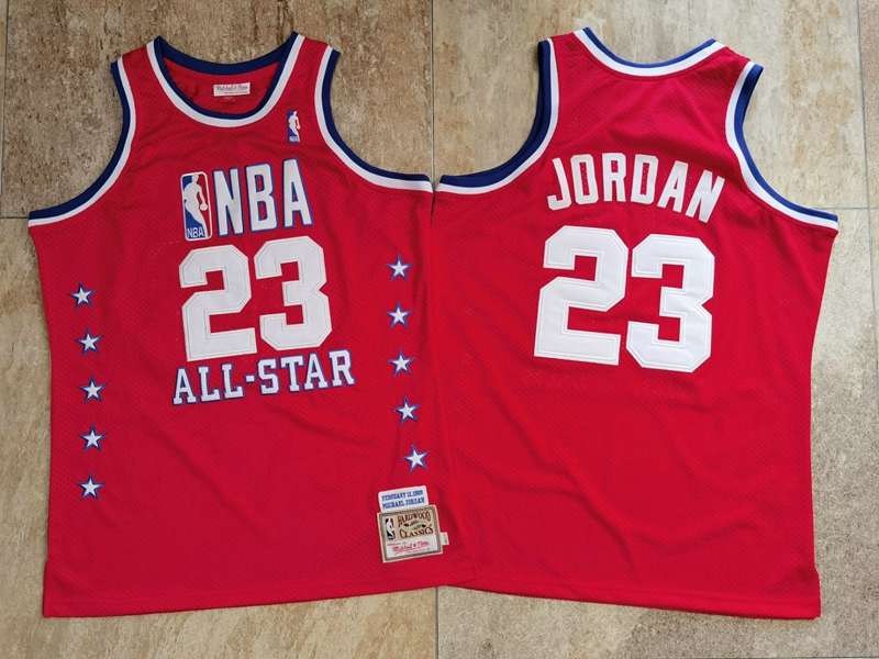 Chicago Bulls 1989 Red #23 JORDAN ALL-STAR Classics Basketball Jersey (Closely Stitched)