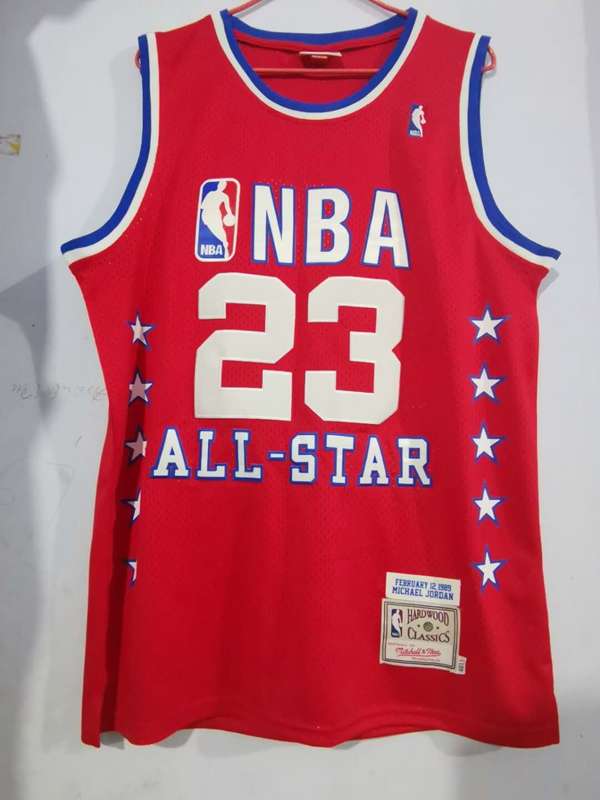 Chicago Bulls 1989 Red #23 JORDAN ALL-STAR Classics Basketball Jersey (Stitched)