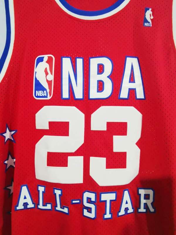 Chicago Bulls 1989 Red #23 JORDAN ALL-STAR Classics Basketball Jersey (Stitched)