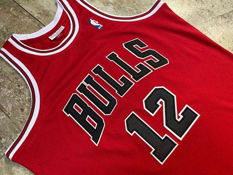 Chicago Bulls 1990 Red #12 Classics Basketball Jersey (Closely Stitched)