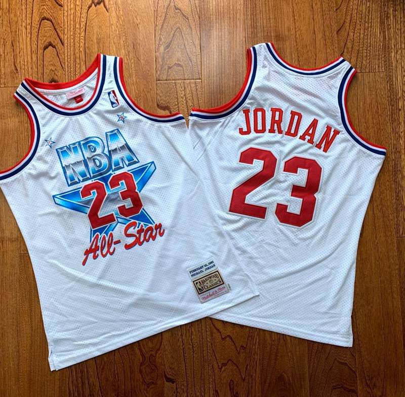 Chicago Bulls 1991 White #23 JORDAN ALL-STAR Classics Basketball Jersey 02 (Closely Stitched)