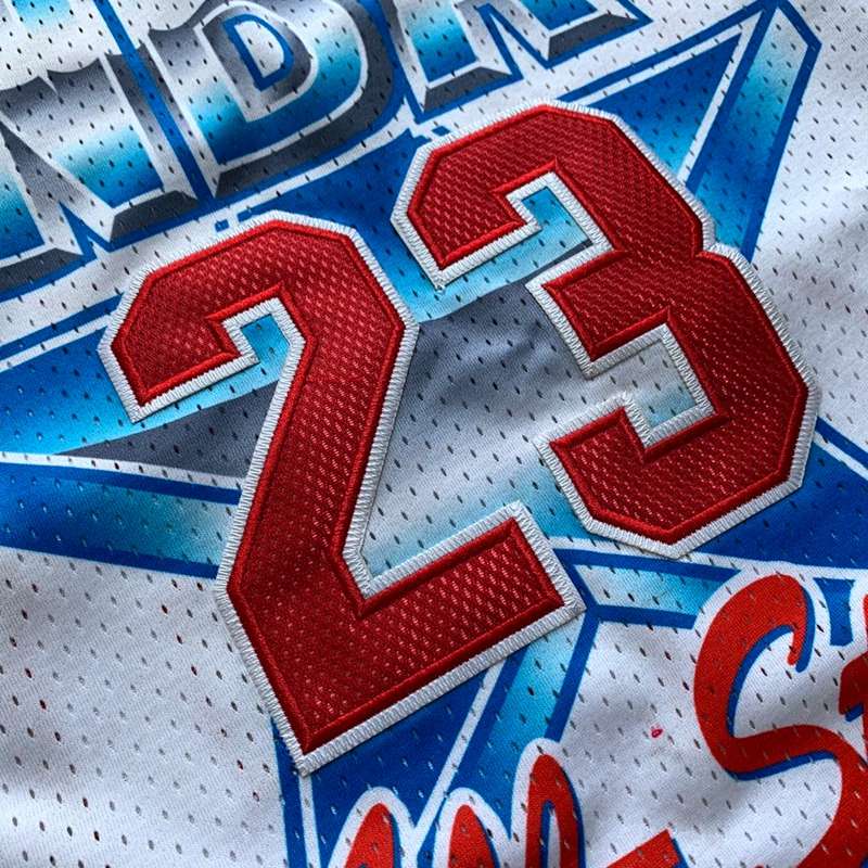 Chicago Bulls 1991 White #23 JORDAN ALL-STAR Classics Basketball Jersey 02 (Closely Stitched)