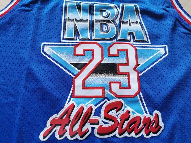 Chicago Bulls 1993 Blue #23 JORDAN ALL-STAR Classics Basketball Jersey (Stitched)