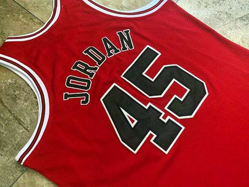 Chicago Bulls 1994/95 Red #45 JORDAN Classics Basketball Jersey (Closely Stitched)